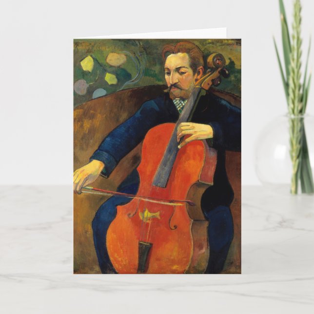 Die Violoncellistin Schneklud | Paul Gauguin Karte (Vorderseite)