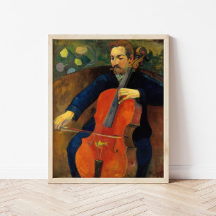 Die Violoncellistin Schneklud   Paul Gauguin Poster