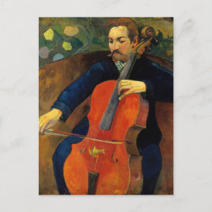 Die Violoncellistin Schneklud   Paul Gauguin Postkarte