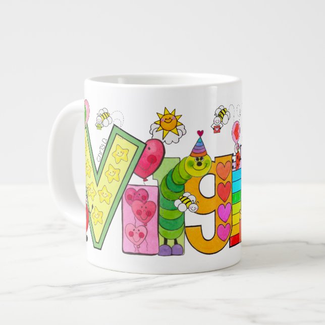 Die Virginia-Tasse Jumbo-Tasse (Vorderseite Links)