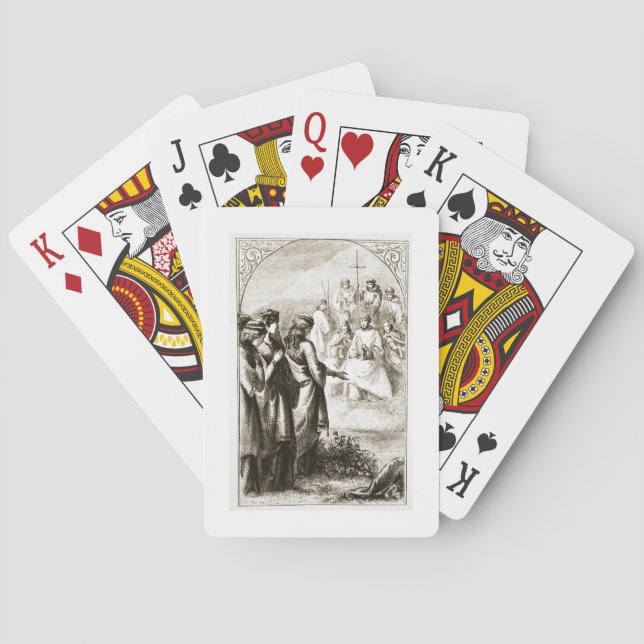 Die Vision der Synode der Geistlichen, von 'The Tr Spielkarten (Rückseite)