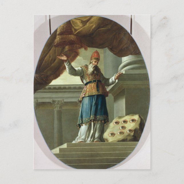 Die Vision der Zechariah Postkarte (Vorderseite)