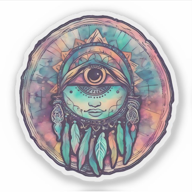 Die Vision des Geistes Aufkleber (Vorderseite)