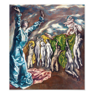 Die Vision des Heiligen Johannes El Greco Fotodruck
