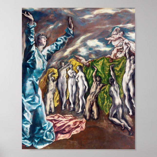 Die Vision des Heiligen Johannes | El Greco | Poster (Vorne)