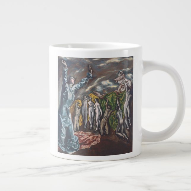 Die Vision des Heiligen Johannes Jumbo-Tasse (Rechts)