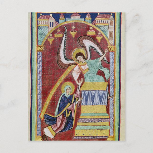 Die Vision des hl. Aldegondius Postkarte (Vorderseite)