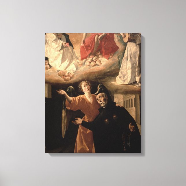 Die Vision des hl. Alphonsus Rodriguez Leinwanddruck (Vorderseite)