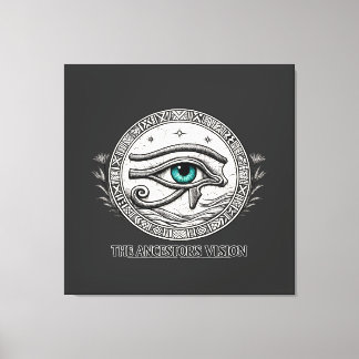 Die Vision des Vorfahren | Auge des Horus Leinwanddruck