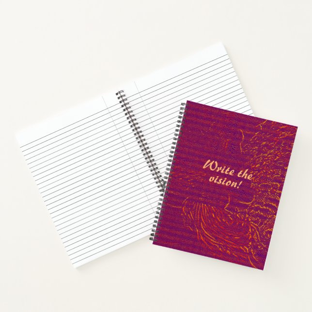 Die Vision schreiben Notizbuch (Innenseite)