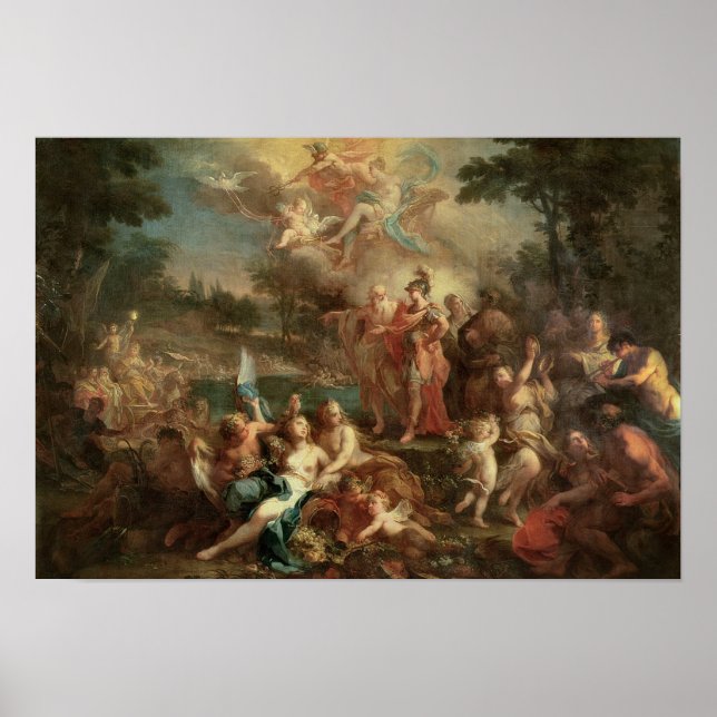 Die Vision von Aeneas in den elysischen Feldern Poster (Vorne)