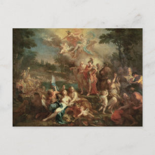 Die Vision von Aeneas in den elysischen Feldern Postkarte