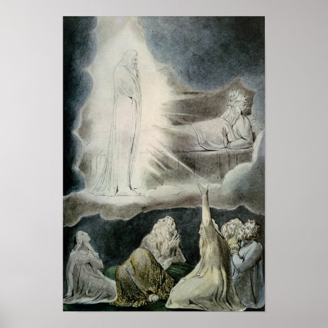 Die Vision von Eliphaz, 1825 Poster (Vorne)