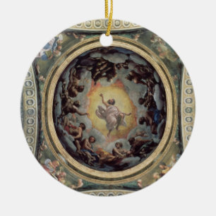 Die Vision von Johannes auf Patmos, 1520-23 Keramik Ornament