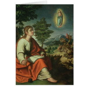 Die Vision von Johannes der Evangelist auf Patmos