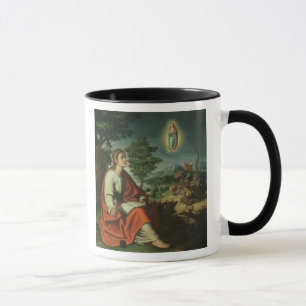 Die Vision von Johannes der Evangelist auf Patmos Tasse