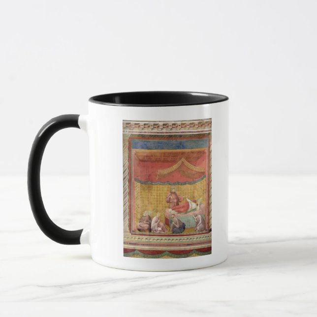 Die Vision von Papst Gregory IX 1297-99 Tasse (Links)