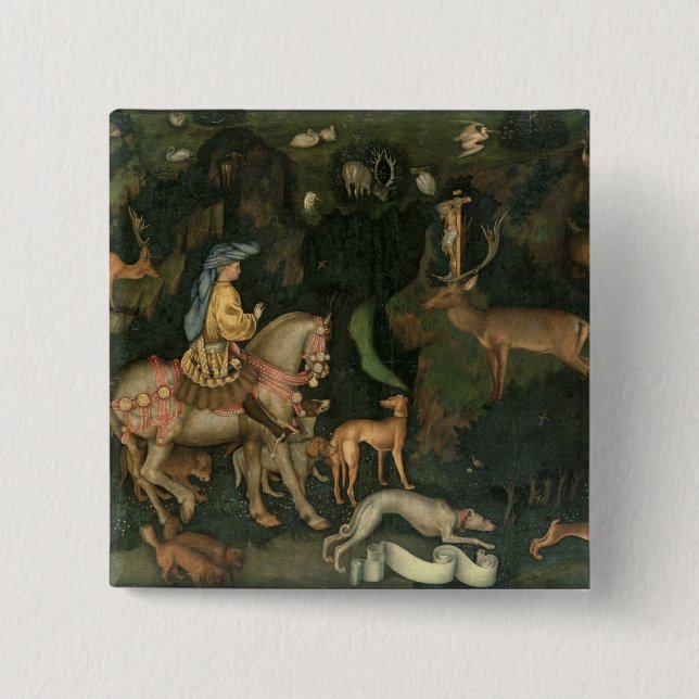 Die Vision von St. Eustachius, c.1438-42 Button (Vorderseite)