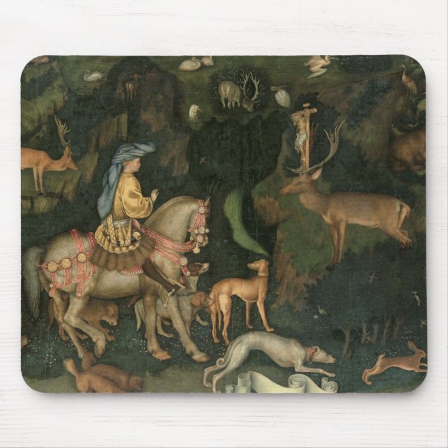 Die Vision von St. Eustachius, c.1438-42 Mousepad (Vorne)