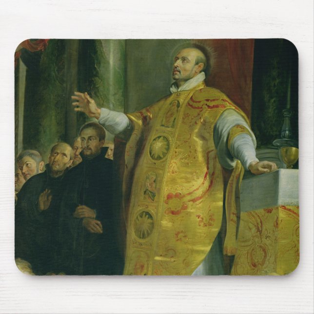 Die Vision von St Ignatius von Loyola Mousepad (Vorne)