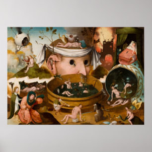 Die Visionen von Tondal, 1479 von Hieronymus Bosch Poster