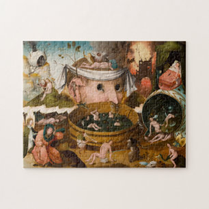 Die Visionen von Tondal, 1479 von Hieronymus Bosch Puzzle