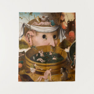 Die Visionen von Tondal, 1479 von Hieronymus Bosch Wandteppich