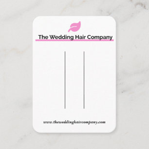 Die Visitenkarte der Firma Wedding Hair
