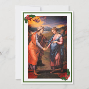 Die Visitenkarte der Katholischen Weihnachtszeit Feiertagskarte