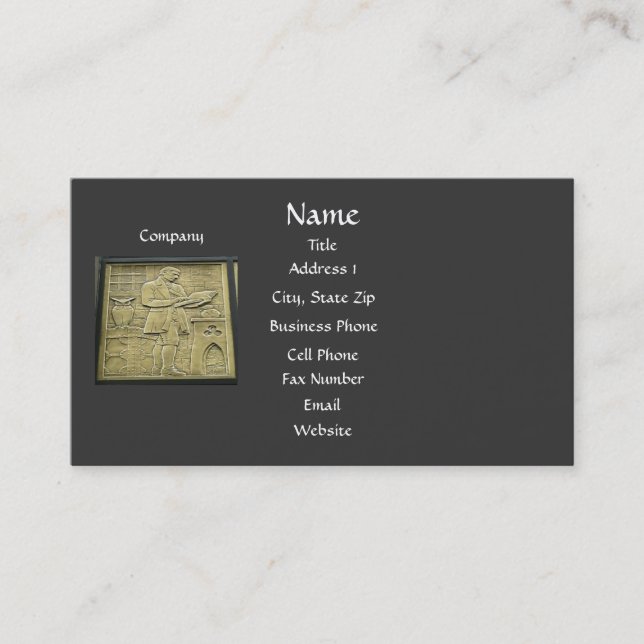 Die Visitenkarte des Buchhalters (Vorderseite)