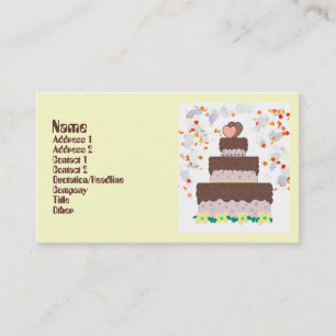 Die Visitenkarte des Kuchen-Bäckers