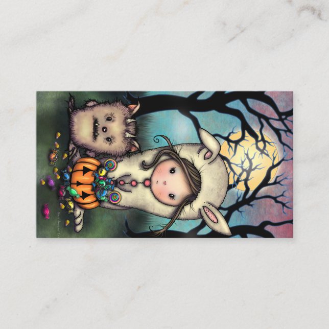 Die Visitenkarten der Trick-or-Treaters Visitenkarte (Vorderseite)