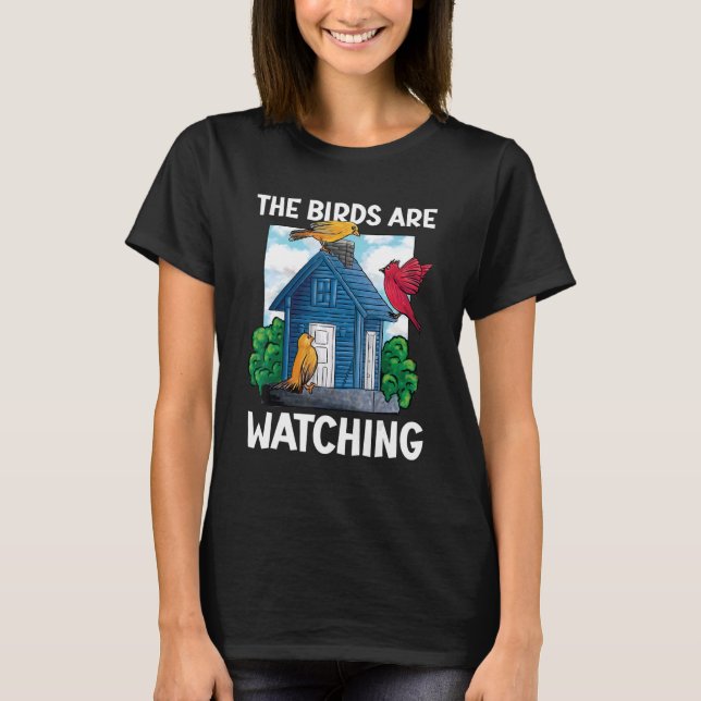 Die Vögel beobachten Vögel T-Shirt (Vorderseite)