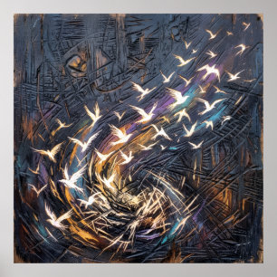 Die Vögel der Ahnenpassage-Wandkunst Poster