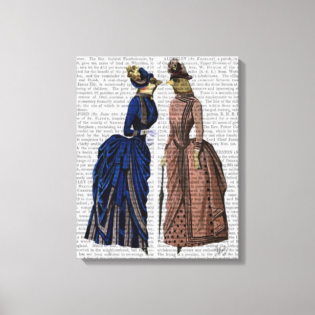 Die Vögel des Tratsch Leinwanddruck (Vorderseite)