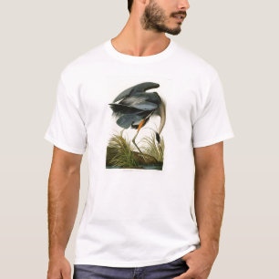Die Vögel Graureiher-Johns Audubon von Amerika T-Shirt
