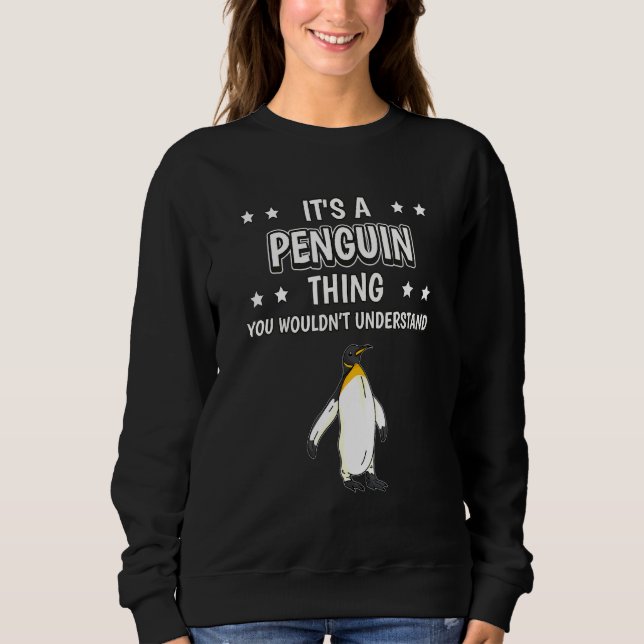 Die Vogel-Pinguine sind ein Pinguin-Zitat Sweatshirt (Vorderseite)