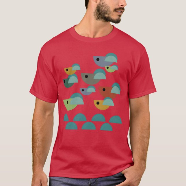 die Vögel Vintag T-Shirt (Vorderseite)
