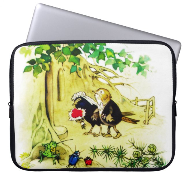 Die Vogelhochzeit Laptopschutzhülle (Vorderseite)
