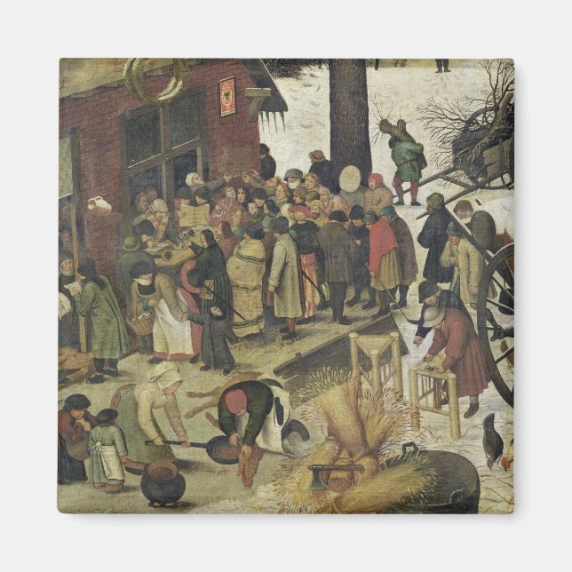 Die Volkszählung in Bethlehem 2 Magnet (Vorne)