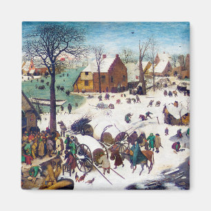 Die Volkszählung in Bethlehem, Pieter Bruegel Magnet