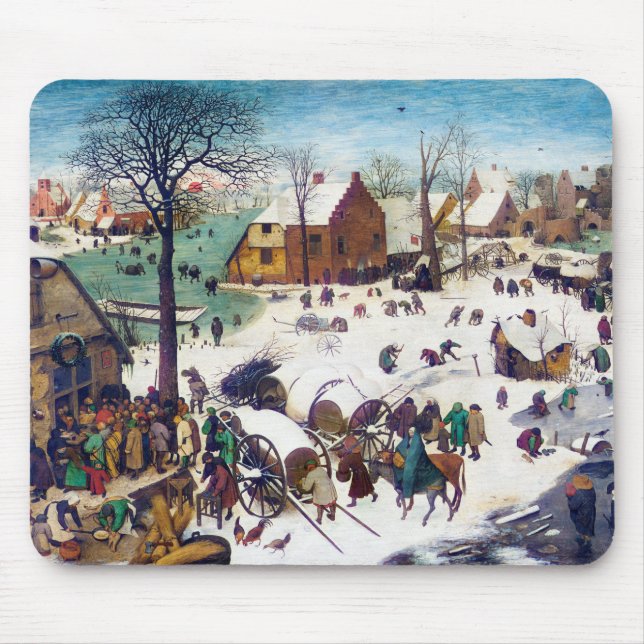 Die Volkszählung in Bethlehem, Pieter Bruegel Mousepad (Vorne)