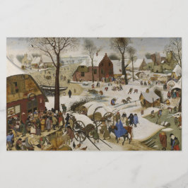 Die Volkszählung in Bethlehem (von Pieter Bruegel) Briefpapier