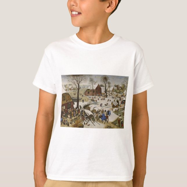 Die Volkszählung in Bethlehem (von Pieter Bruegel) T-Shirt (Vorderseite)