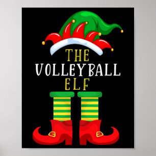 Die Volleyball Elf Weihnachtsfamilie passt zusamme Poster