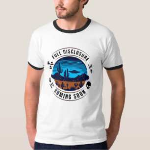 Die vollständige Offenlegung kommt bald.   UFO in  T-Shirt