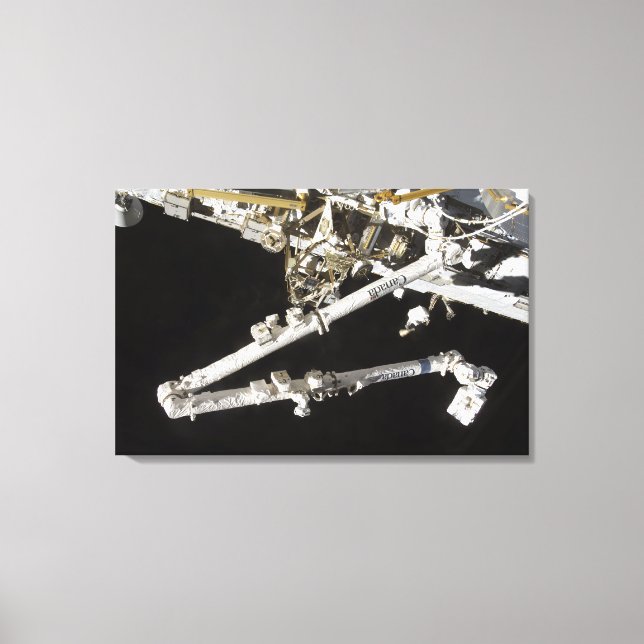 Die von Kanada gebaute Raumstation Leinwanddruck (Vorderseite)