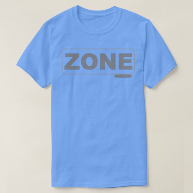 Die von ROOTS CLIMBING entworfene ZONE T-Shirt (Design vorne)