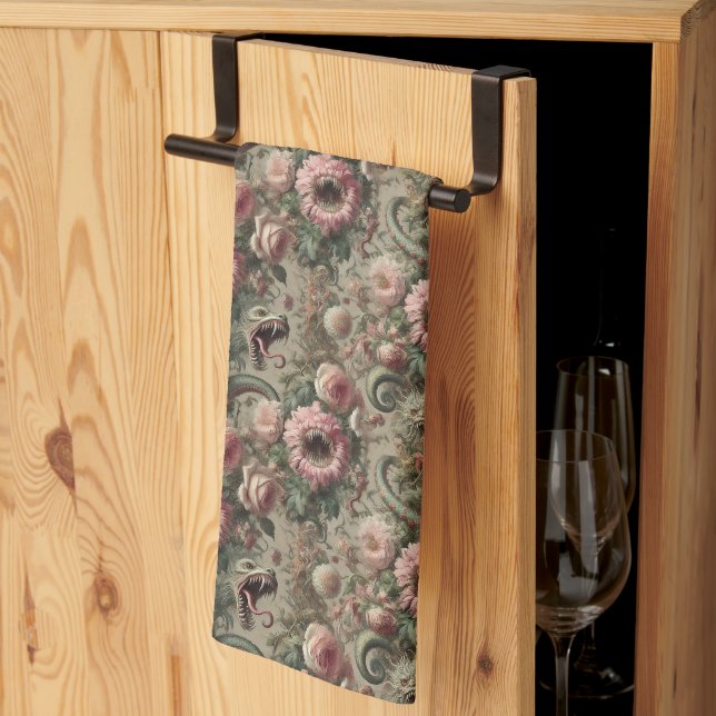 Die Voracious Verdants - Gotisch Viktorianisch Geschirrtuch (Drittel gefaltet)