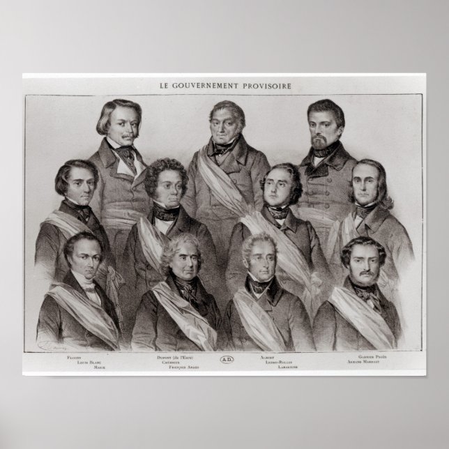 Die vorläufige Regierung von 1848 Poster (Vorne)